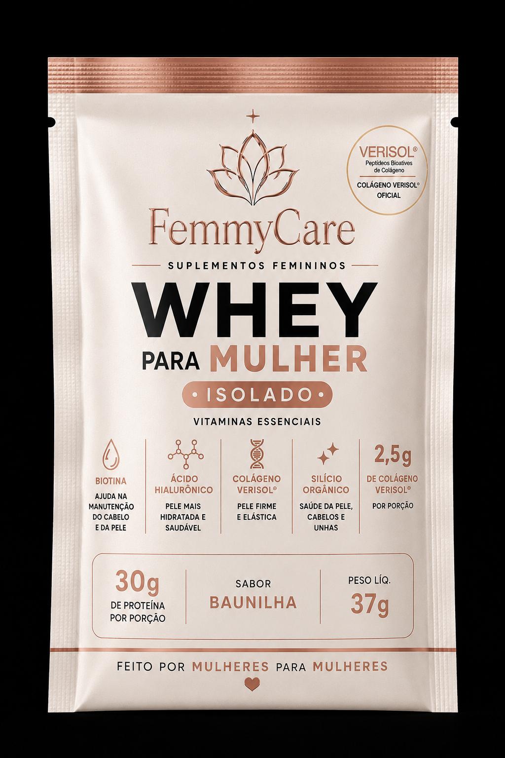 Whey Para Mulher · Sachê Solto · Baunilha